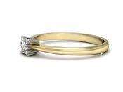 Złoty Pierścionek z diamentami na zaręczyny - P16004zb_SI_H - 2