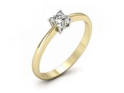 Złoty Pierścionek z diamentami na zaręczyny - P16004zb_SI_H - 3