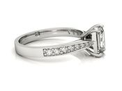 Pierścionek zaręczynowy z diamentami białe złoto - p16011 - 2