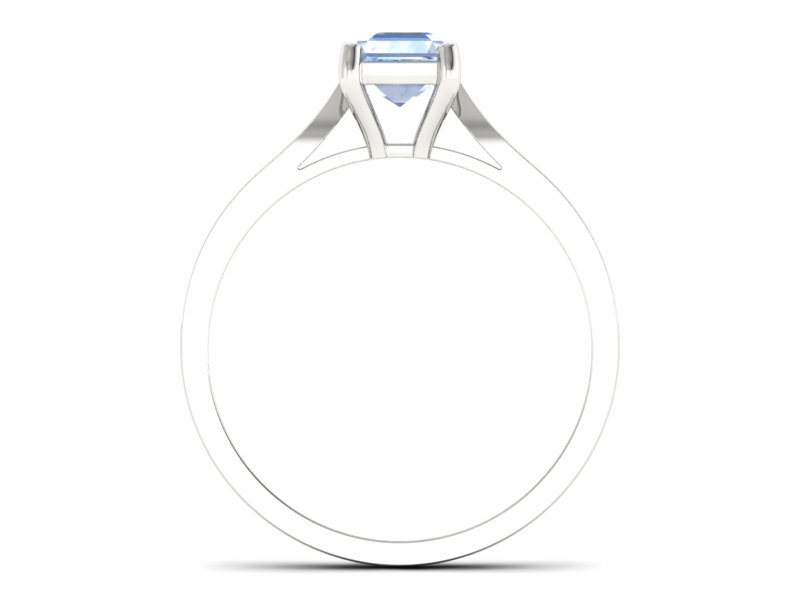 Złoty pierścionek z topazem i brylantami - p16011ba — zdjęcie 2