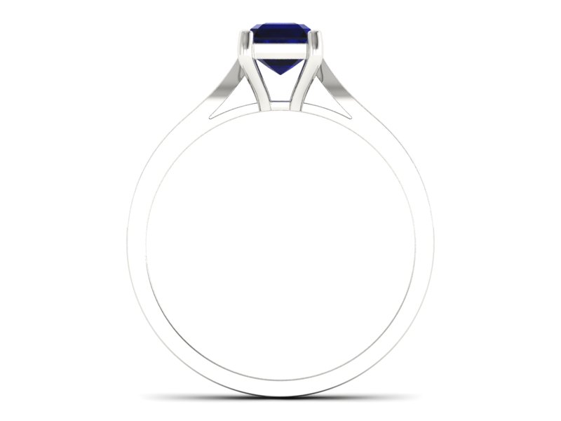 Złoty pierścionek ze spinelem z brylantami - p16011bsp — zdjęcie 2