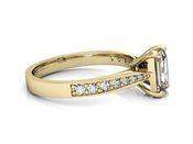 Pierścionek zaręczynowy z diamentami złoto 585 - p16011z - 2