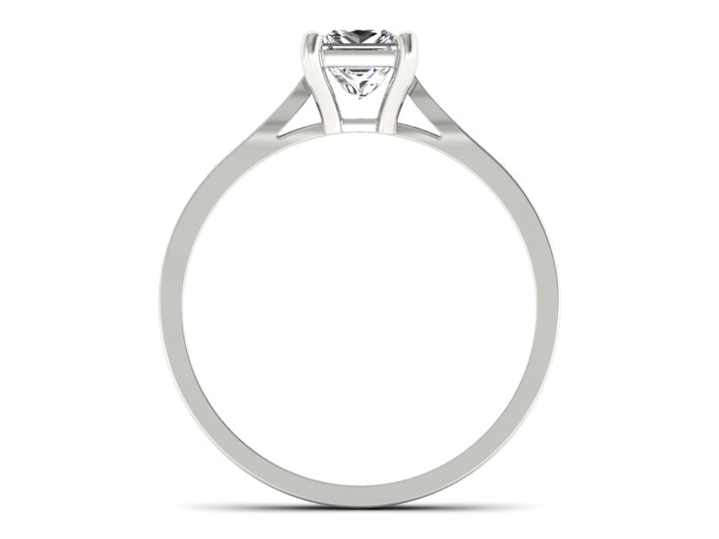 Pierścionek zaręczynowy z diamentami z platyny - p16012pt — zdjęcie 2