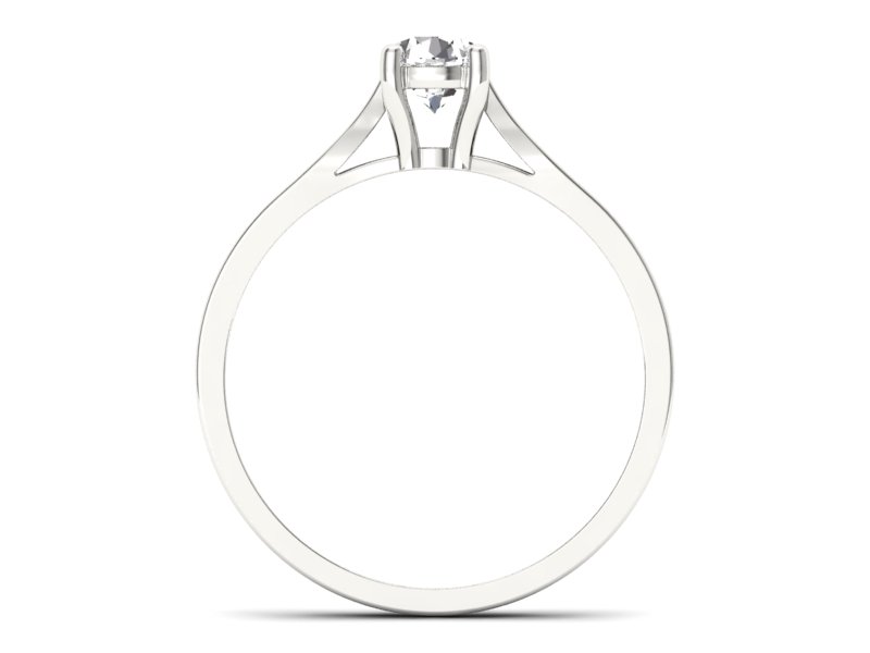 Pierścionek zaręczynowy z brylantami z platyny - p16013pt — zdjęcie 2