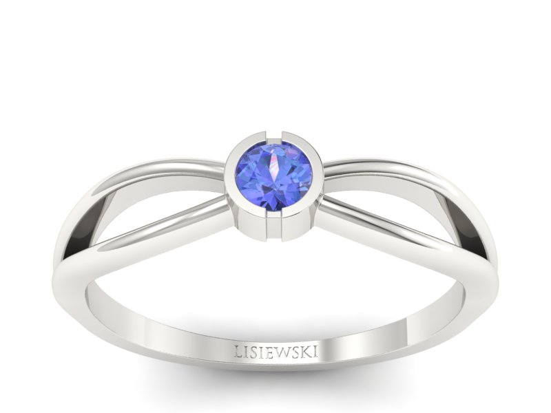 Pierścionek zaręczynowy z tanzanitem - p16016bt