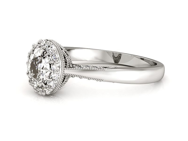 Pierścionek z diamentami białe złoto - p16020bbr_VS_H — zdjęcie 5