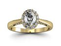 Złoty Pierścionek zaręczynowy z diamentami - p16020zbr_SI_H
