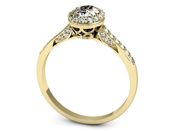 Pierścionek zaręczynowy z diamentami żółte złoto - p16025z - 3