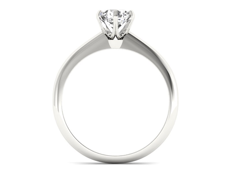 Złoty pierścionek złoto biały szafir - P16041bszb — zdjęcie 2