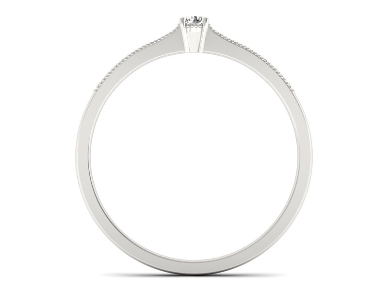 Pierścionek zaręczynowy z brylantami z platyny - p16042pt — zdjęcie 2