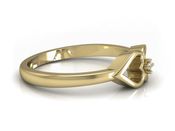 Pierścionek zaręczynowy z brylantem żółte złoto - p16045z - 2