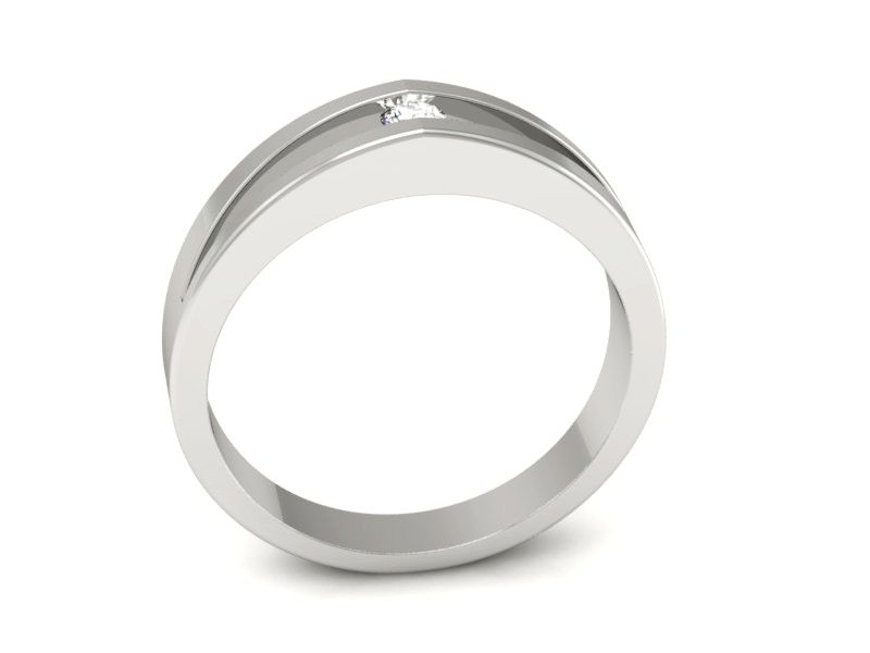 Pierścionek zaręczynowy z brylantem - p16048b — zdjęcie 3