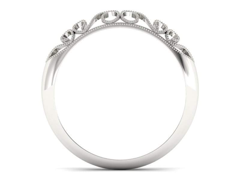 Złoty pierścionek białe złoto - p16054b — zdjęcie 2