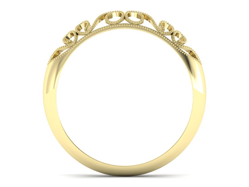 Złoty pierścionek żółte złoto - p16054z — zdjęcie 2