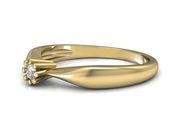 Pierścionek zaręczynowy z brylantami żółte złoto - p16058z - 2