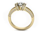 Pierścionek zaręczynowy z diamentami złoto 585 - p16061z - 3