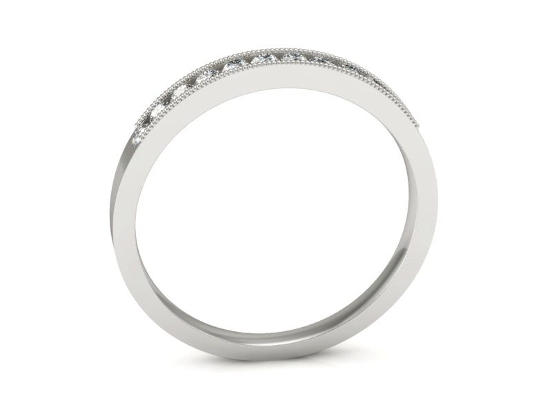 Pierścionek z platyny z brylantami - p16062pt — zdjęcie 3