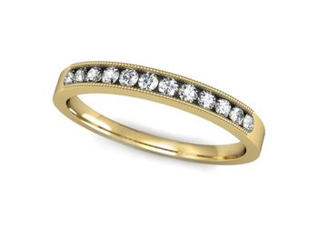 Pierścionek zaręczynowy z brylantami złoto 585 - p16062z - 1