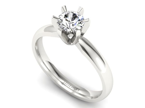 Pierścionek zaręczynowy z diamentami promocja - p16071bnpro
