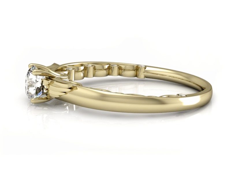 Pierścionek zaręczynowy z brylantami - p16073z — zdjęcie 5