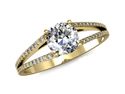 Złoty Pierścionek zaręczynowy z brylantami - p16080z