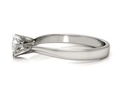 Pierścionek zaręczynowy z brylantem białe złoto - p16093b - 2