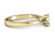 Złoty pierścionek z brylantem złoto próba 585 - p16094z - 2
