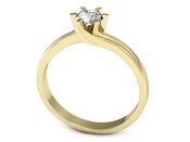 Złoty pierścionek z brylantem złoto próba 585 - p16094z - 3