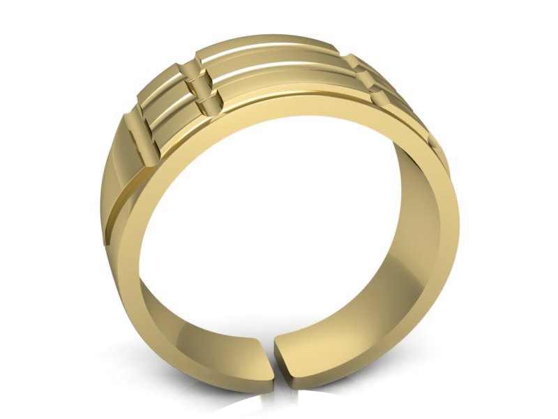 Sygnet męski damski złoty żółte złoto - p16108z — zdjęcie 3