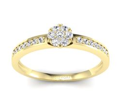 Pierścionek zaręczynowy z diamentami - p16114z