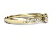 Pierścionek zaręczynowy z diamentami złoto 585 - p16114z - 2