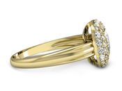 Pierścionek zaręczynowy z diamentami złoto 585 - p16136z - 2