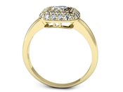 Pierścionek zaręczynowy z diamentami złoto 585 - p16136z - 3