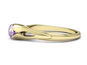 Pierścionek zaręczynowy z tanzanitem złoto 585 - p16139zt - 2