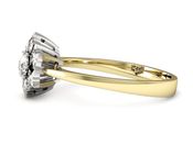 Pierścionek zaręczynowy z brylantami złoto 585 - p16145zb - 3