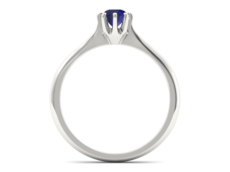 Złoty pierścionek ze spinelem białe złoto - p16157bsp — zdjęcie 2