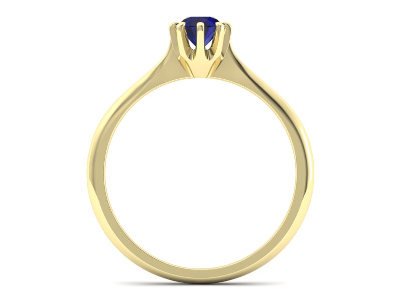 Złoty pierścionek ze spinelem - p16157zsp — zdjęcie 2