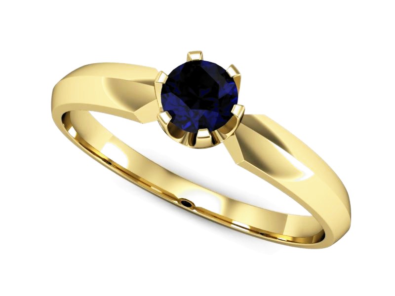 Złoty pierścionek ze spinelem - p16158zsp