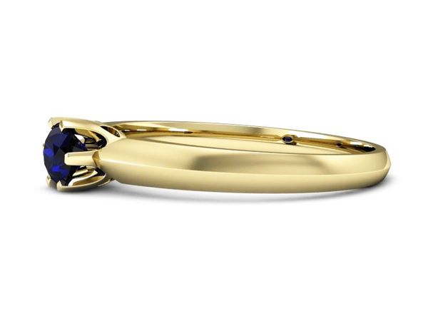 Złoty Pierścionek ze spinelem złoto próba 585 - p16158zsp