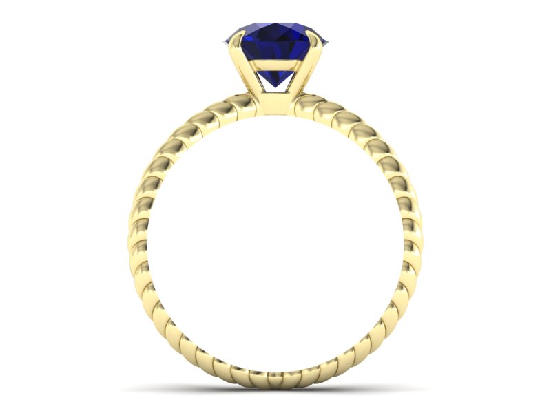 Złoty pierścionek ze spinelem - p16182zsp — zdjęcie 2