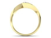 Pierścionek zaręczynowy z brylantem złoto 585 - p16185z - 2
