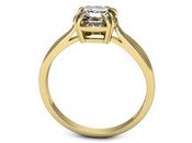 Złoty Pierścionek z diamentami żółte złoto 585 - p16187z - 2