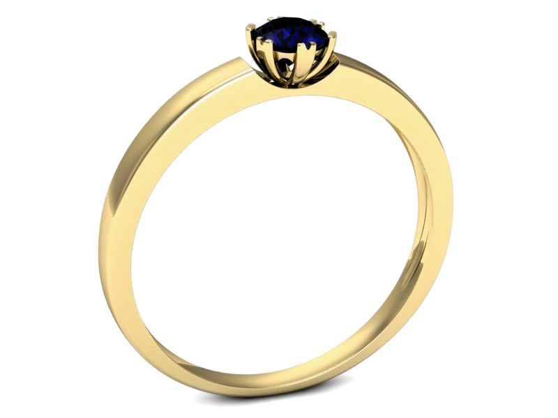 Złoty pierścionek ze spinelem - p16190zsp — zdjęcie 3