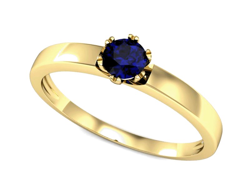 Złoty pierścionek ze spinelem - p16190zsp