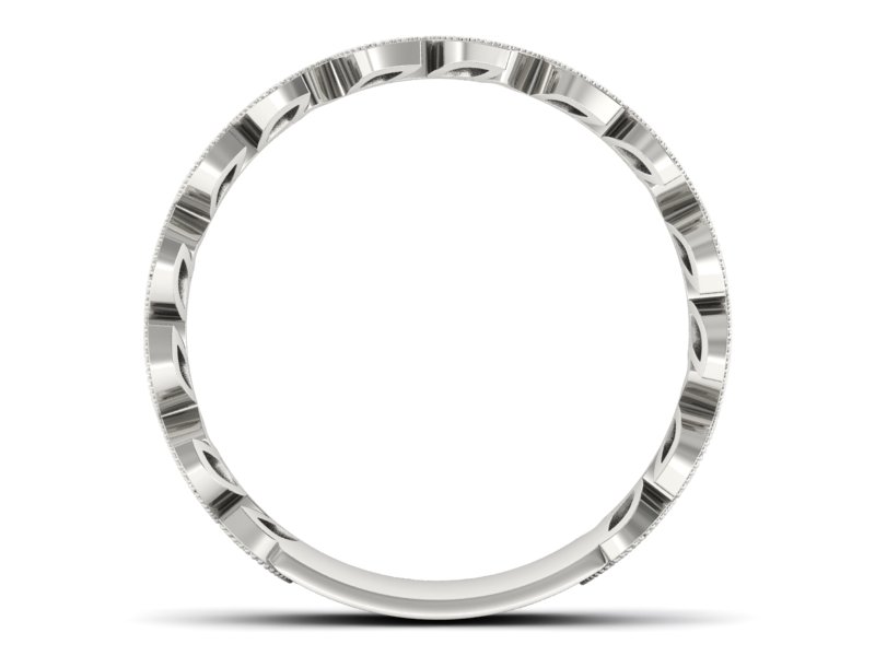 Obrączka białe złoto z tanzanitami i brylantami - p16231bt — zdjęcie 2