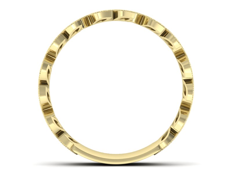 Obrączka z brylantami żółte złoto - p16231z — zdjęcie 2