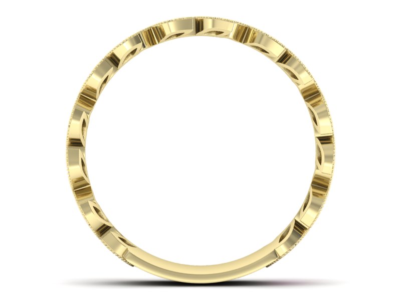 Obrączka z rubinami żółte złoto i brylantami - p16231zr — zdjęcie 2