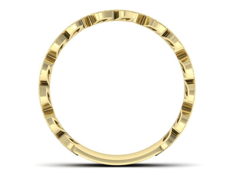 Obrączka z szafirami żółte złoto i brylantami - p16231zsz — zdjęcie 2