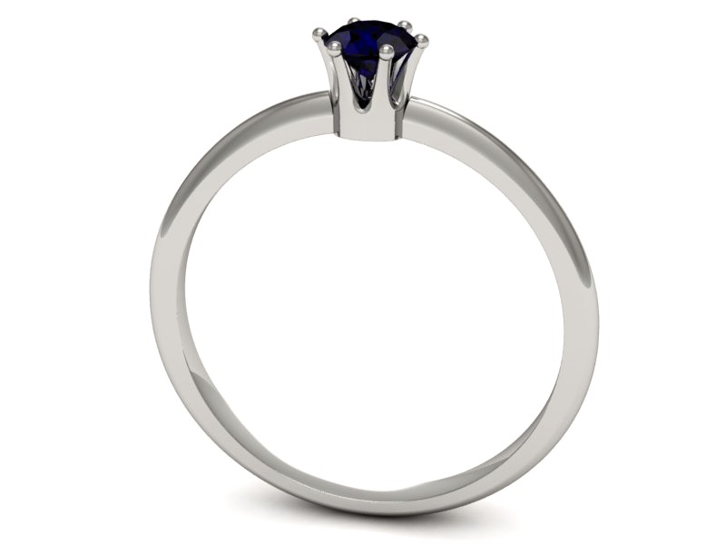 Złoty pierścionek ze spinelem białe złoto - p16236bsp — zdjęcie 3