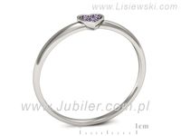 Złoty Pierścionek białe złoto z tanzanitami - p16244bt- 3